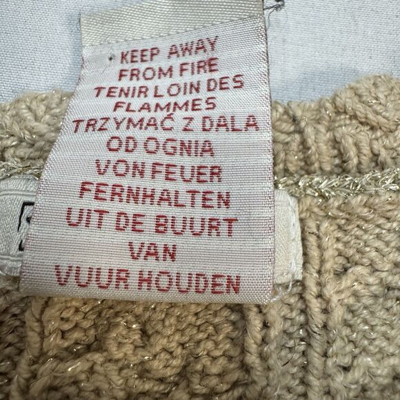 Rachel Zoe Girls Sweater Dress Size 5 & Sugar Gold Flats Shoes 11 Bundle Holiday - Picture 5 of 16